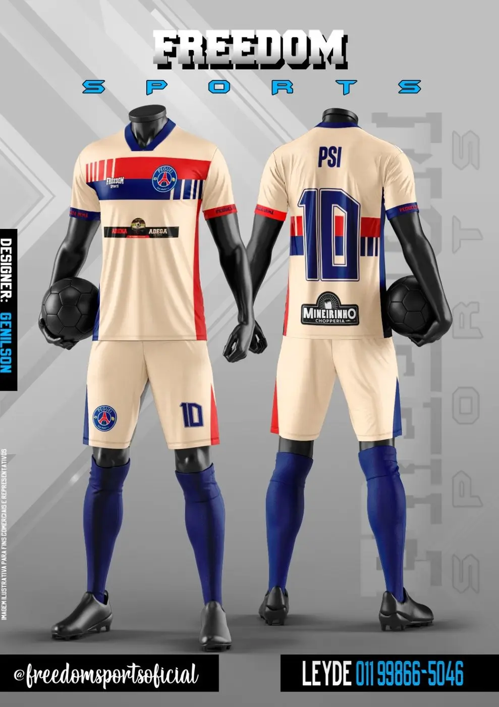 Uniforme de futebol personalizado 8